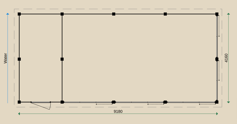 Dimensions of the PSL1 Summerhouse.