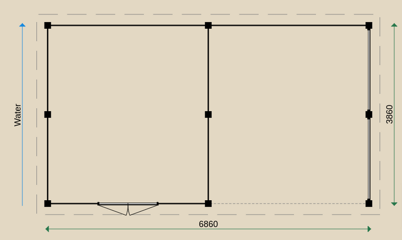 Dimensions for the PSL8 Summerhouse.