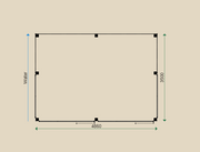 Dimensions of the PSM3 Summerhouse.
