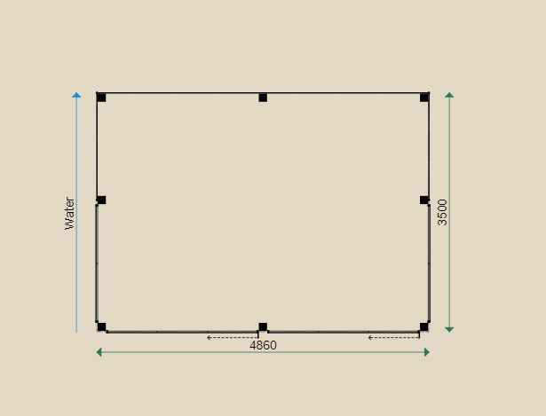 Dimensions of the PSM3 Summerhouse.