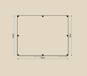 Dimensions of the PSM5 Summerhouse.