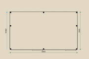 Dimensions of the PSML1 Summerhouse.