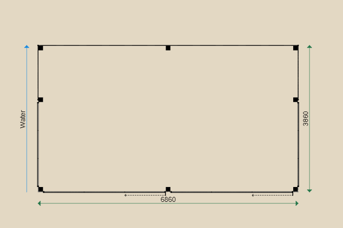 Dimensions of the PSML1 Summerhouse.
