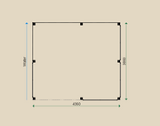 Dimensions of the PSML2 Summerhouse.
