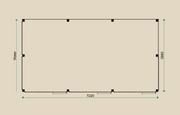 Dimensions of the PSML3 Summerhouse.