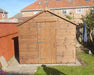 Standard Apex Shed in a sunny garden